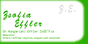 zsofia effler business card